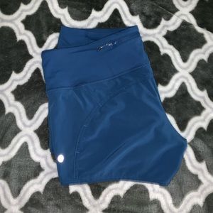royal blue lululemon speed up shorts